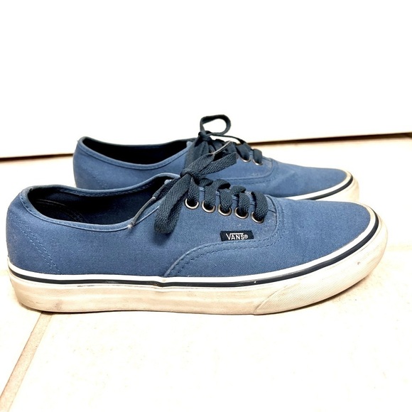 VANS Customs Skate Authentic Shoe sneakers blue men’s size 7.5 women’s size 9M - Picture 2 of 7
